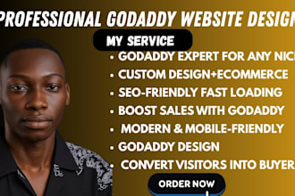 desgn godaddy website godaddy expert redesgn godaddy  ecommerce godaddy store