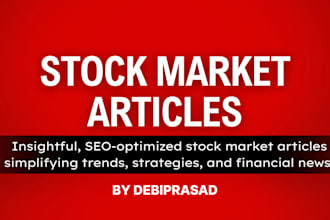 write quality stock market articles within few hours