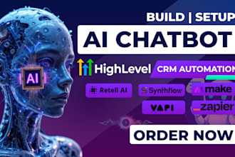 setup ai chatbot automation with gohighlevel crm vapi synthflow make com zapier