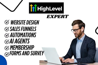 do website design, ai agent, automation, sales funnel
