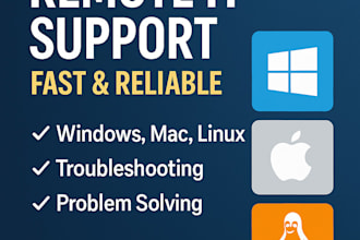 provide remote IT support for windows, mac or linux