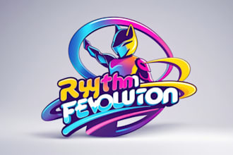 design dance studio mascot logo with unlimited revision