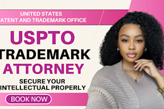 be US licensed trademark registration attorney for your uspto, office action