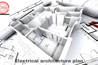 draw architectural electrical plan, plumbing plans, mep drawings and floor plans