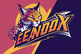 make wild cat mascot logo design in one day
