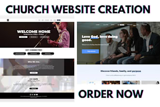 design author website donation website build church website christian ministry
