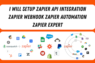 setup zapier API integration zapier webhook zapier automation zapier expert
