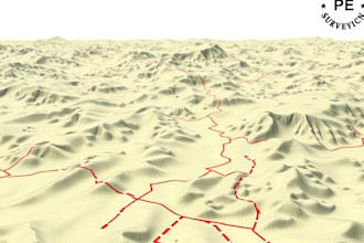 draw land subdivision, site plan for land surveyors raster contours maps, stamp
