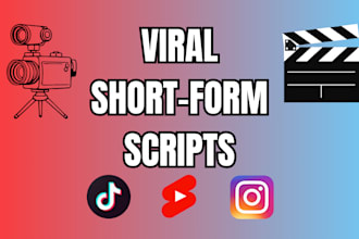 write viral short form scripts for tiktok, reels, and youtube shorts
