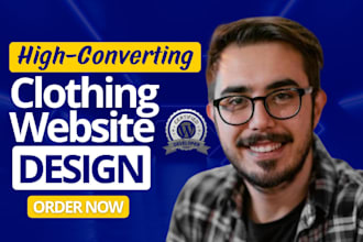 design a high converting clothing website