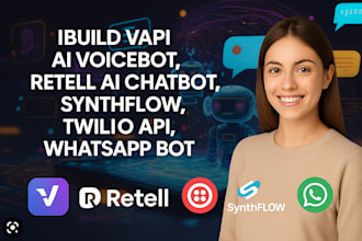 build vapi ai voicebot, retell ai chatbot, synthflow, twilio api, whatsapp bot