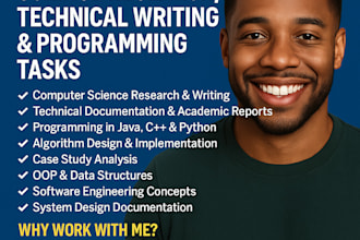 do computer science assigned, reports, java, cpp, database, python projects task