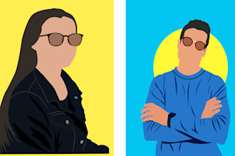 minimalist faceless portrait in 24 hours