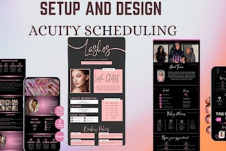 set up calendly acuity, vagaro, and square booking systems