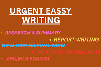 do urgent essay,proposals,research and summary writing