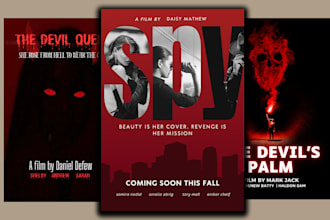 design a cinematic movie poster for your film or movie