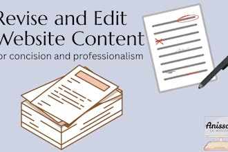 revise and edit your website content