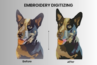 swiftly digitize complex embroidery designs into dst, pes, exp