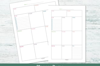 create custom planner designs and printable templates