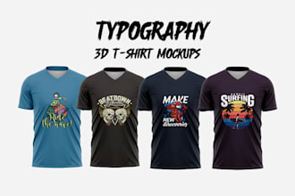 do amazing typography t shirt design for merchandise
