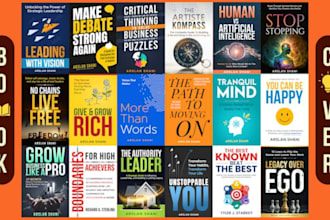 do original book cover design, non fiction book cover design in 24hrs
