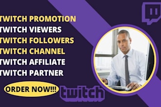 promote your twitch channel to increase live viewers  and drive organic growth