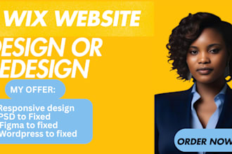design, redesign, or customize your wix website professionally