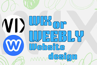 design a professional wix or weebly website from start to finish