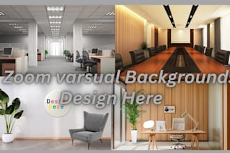design a google meet and zoom virtual background in 2 hours