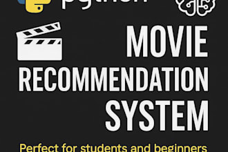 create a python movie recommendation system