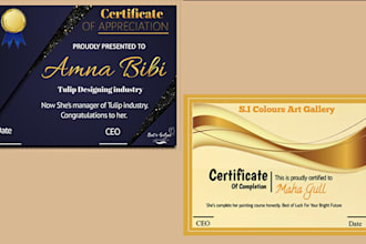 do certificate design, gift certificate, certificate of award