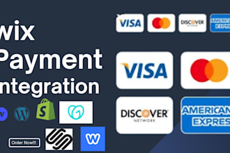 integrate third party payment methods with your wix website via API