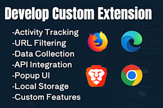 develop custom chrome, brave, or firefox browser extension