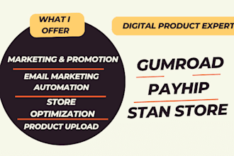 create and upload digital products to your stan store, gumroad and payhip store