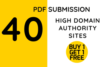 do a manual PDF submission to 40 document sharing sites