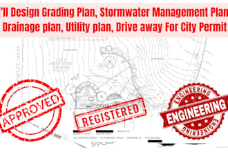 do grading plan, drainage plan, storm water, utility , driveway for city permit