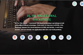 design a clean and modern personal portfolio website