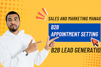 be your linkedin b2b sales and marketing manager