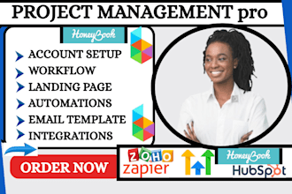 honeybook dubsado ai manychat 17hats workflow clickup asana zapier integrations