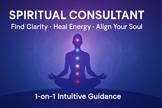 offer life coaching as a certified spiritual consultant