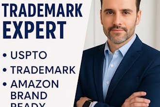 do uspto trademark search register your brand name, and create amazon ready logo