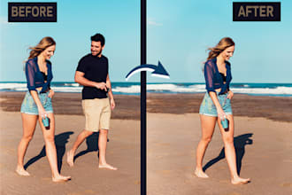 add, remove person, people, photoshop, objects from photos and real estate image