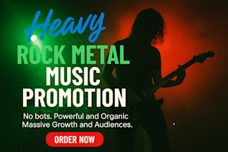 do organic heavy rock metal music promotion to 900 active playlist curator