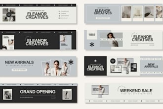 design etsy and shopify shop banners and logo