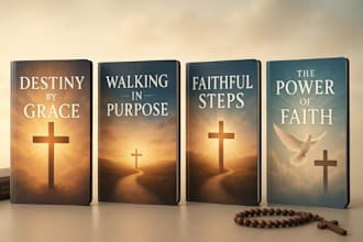 design stunning 3d inspiring christian book cover  for kdp kindle ingramspark
