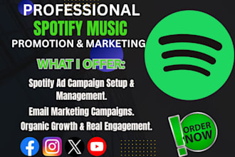 do organic spotify album promotion, spotify music  promotion to gain listeners