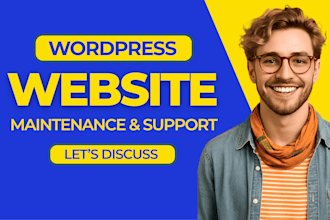 do monthly wordpress maintenance, support and help for your website