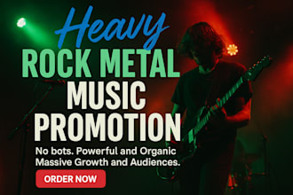 pitch your heavy rock metal music promotion to 900 active playlist curators