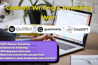 write or rewrite your blog or article with chatgpt, grammarly, and quillbot