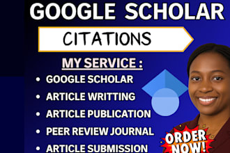 publish in peer reviewed journals to boost google scholar citations